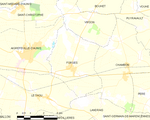 Map commune FR insee code 17166